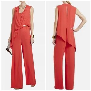BCBG POPPY COLOR JUMPSUIT SIZE S